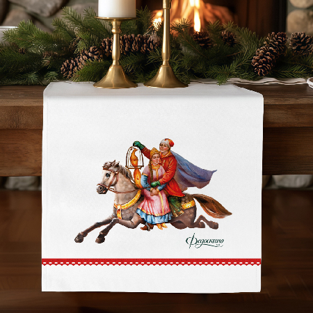 Дорожка столовая Сказки "Федоскино" 40x160